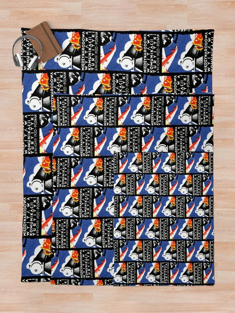 Одеяло Poznan Poland Expo 1930 волосатое роскошное дизайнерское милое клетчатое одеяло