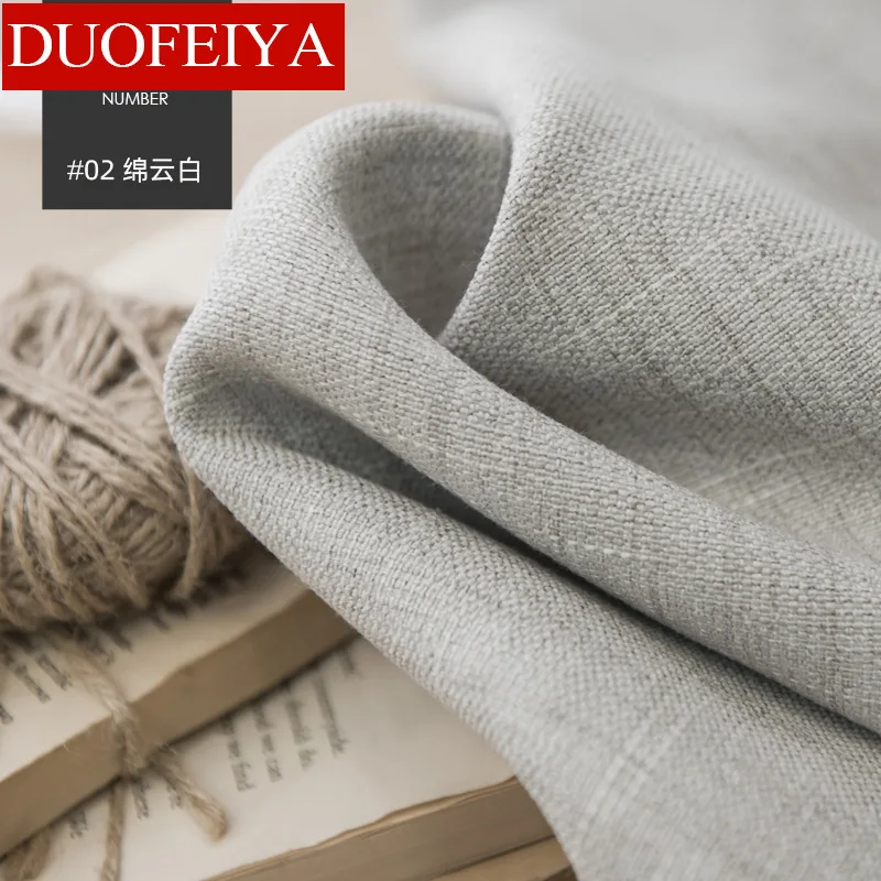 

Bamboo Color Curtains for Living Room Linen Cross Pattern Black Silk Interlayer Linen Curtain Japanese stereotype Cotton linen