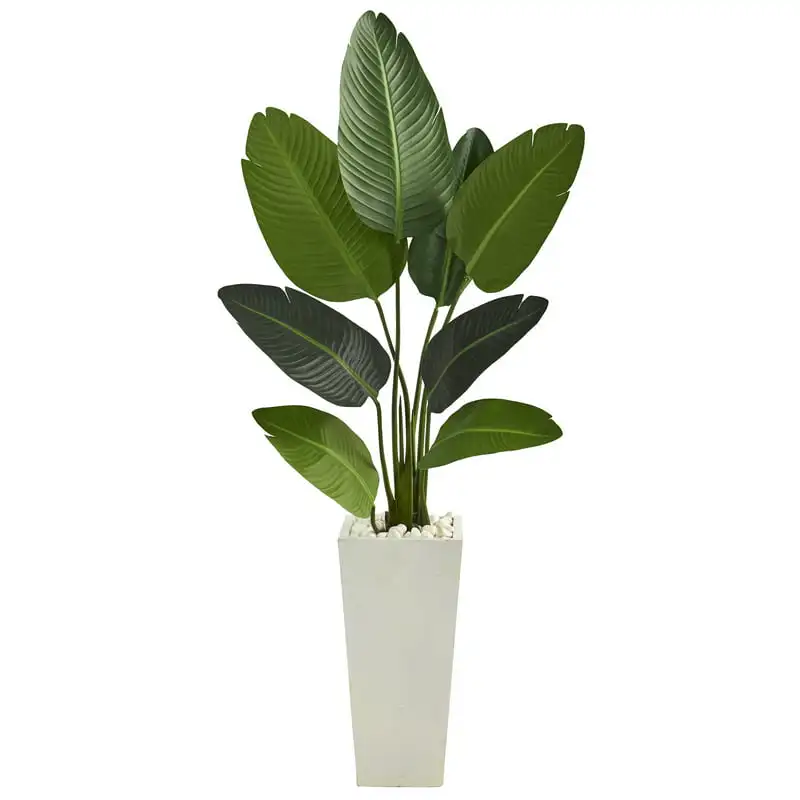 

Travelers Artificial Tree in Tall White Planter