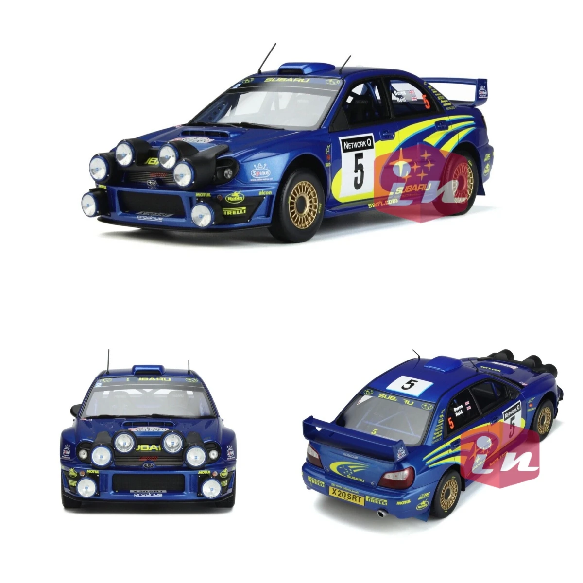 

Коллекция 1/18 года, модель автомобиля Otto Impreza WRC 2001 Network Q Rally Ричард Burn OT391 из смолы, лимитированная коллекция, хобби-игрушки