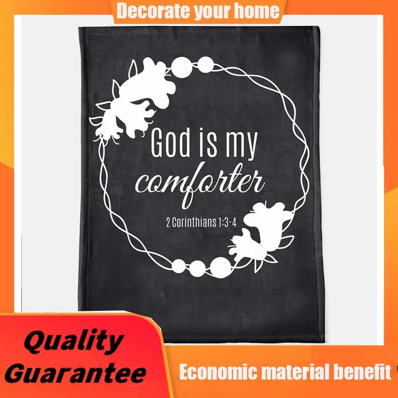 

God is My одеяло, христианские подарки для женщин, Флисовое одеяло для нее, библический подарок, подарок для писания, God is My одеяло