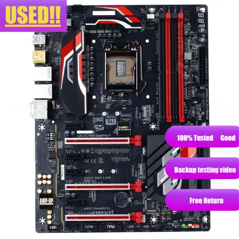 Материнская плата GIGABYTE G1 Gaming GA-Z170X-Gaming 5 LGA 1151 Intel Z170 HDMI SATA 6 Гб/с USB 3,1 ATX