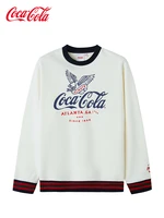 cocacola official sweater spring new pullover eagle print casual fashion top mens and womens same style couples style
