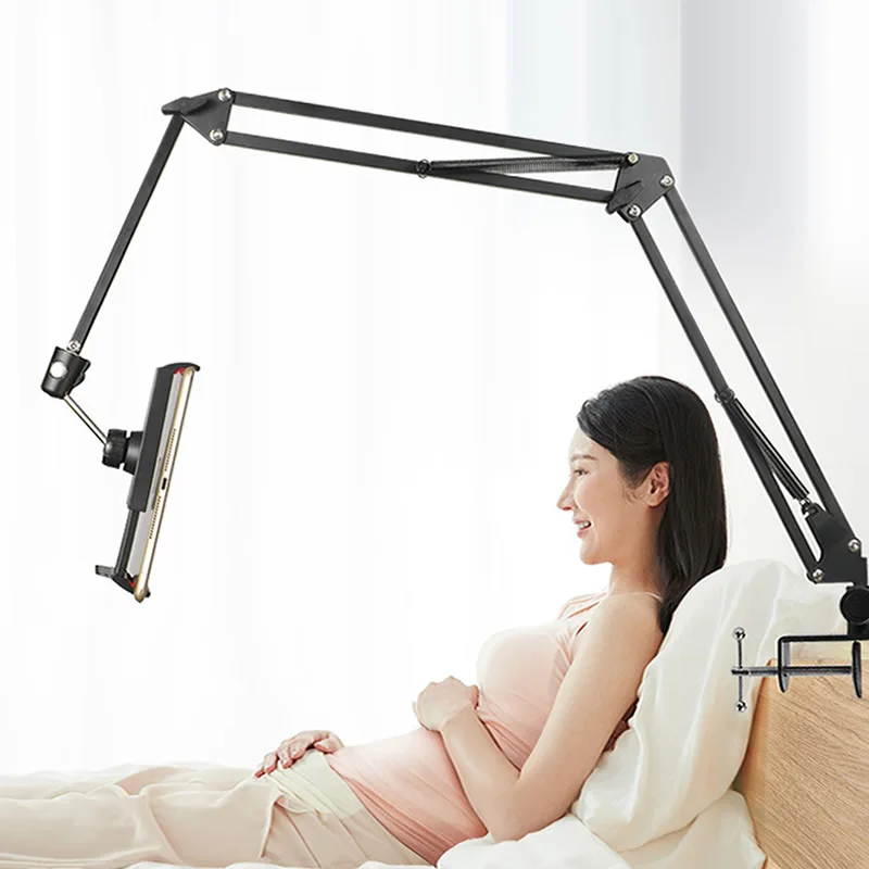 

360 Adjustable Bed Tablet Stand for 4inch to 12.9inch Mobile Phones Tablets Lazy Arm Bed Desk Tablet Mount Support for iPad Mini