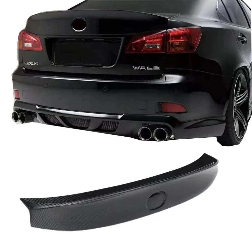 Фото Автомобильный спойлер для Lexus is250 2006-2012 is250 is300 is350, задний спойлер в стиле вельда, материал из углеродного волокна, задний багажник, хвостовое крыло №1