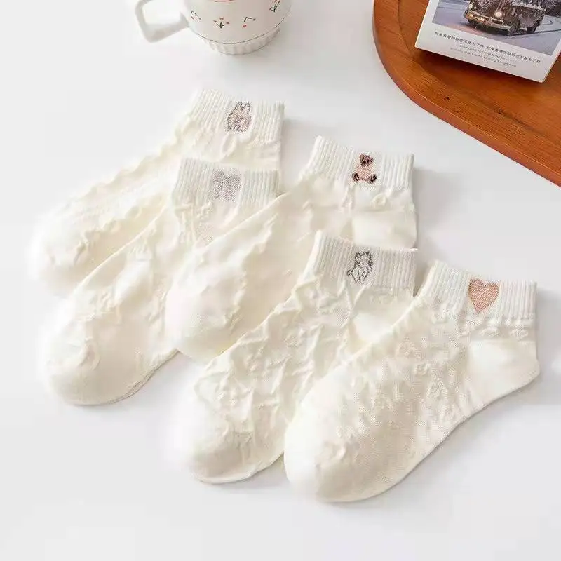 10 Pairs/Lot Spring and Summer Socks Women's Women's Low Tube Socks Thin Boat Socks Women's Socks Low-Top Fashion Women's Socks