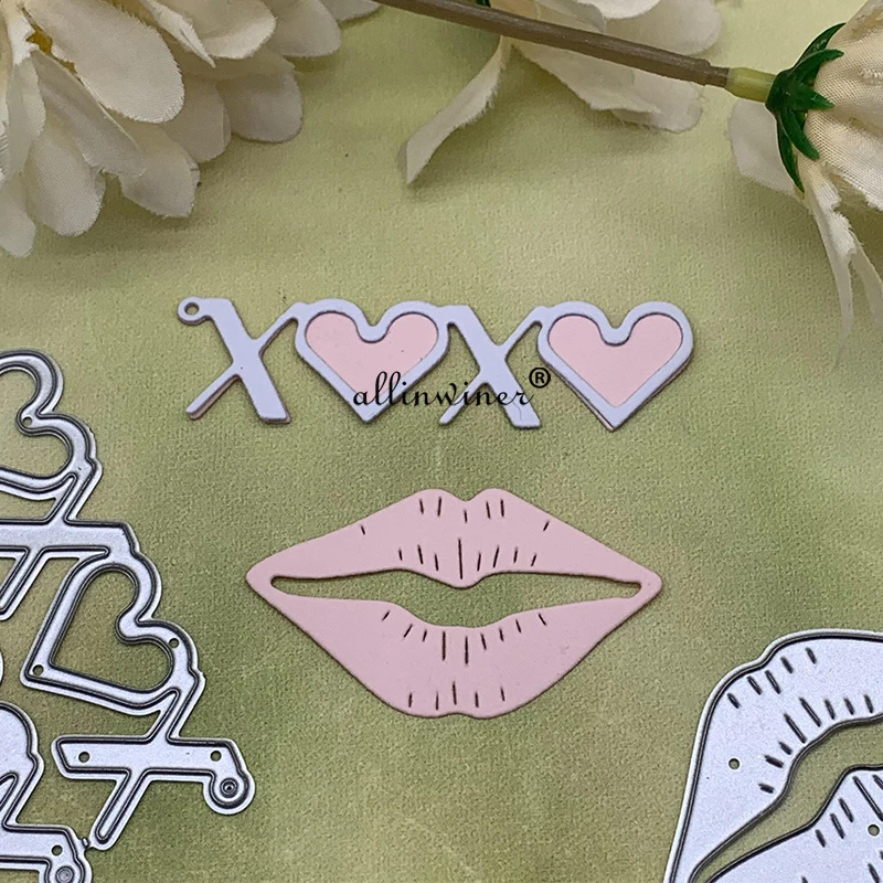 

Love Kiss DIY Craft Metal Cutting Die Scrapbook Embossed Paper Card Album Craft Template Stencil Dies