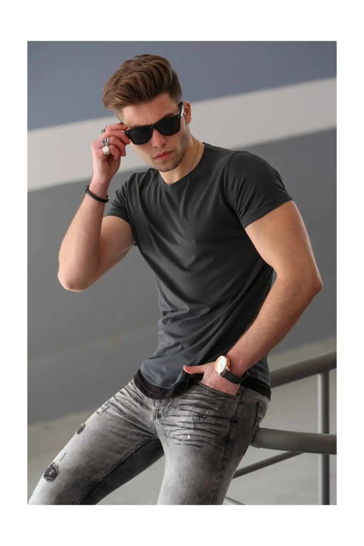 

Basic Gray Shirts Men's T-Shirts Sport Stylish 2021