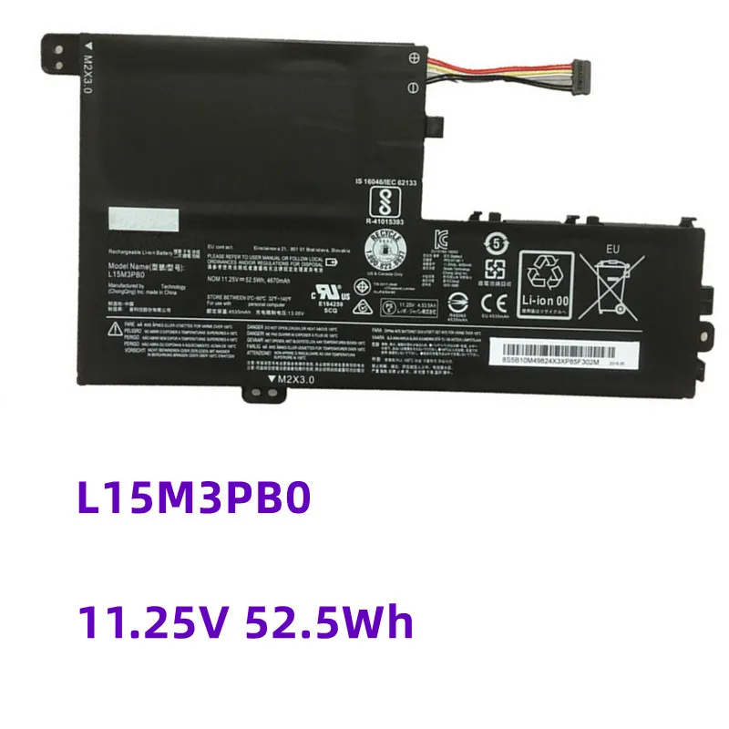 

52.5Wh L15M3PB0 L15L3PB0 Battery For Lenovo Yoga 520-14IKB,IdeaPad 320S-15IKB,Flex 4 1470,1570,1480,330S-15ARR,14AST L15C3PB1