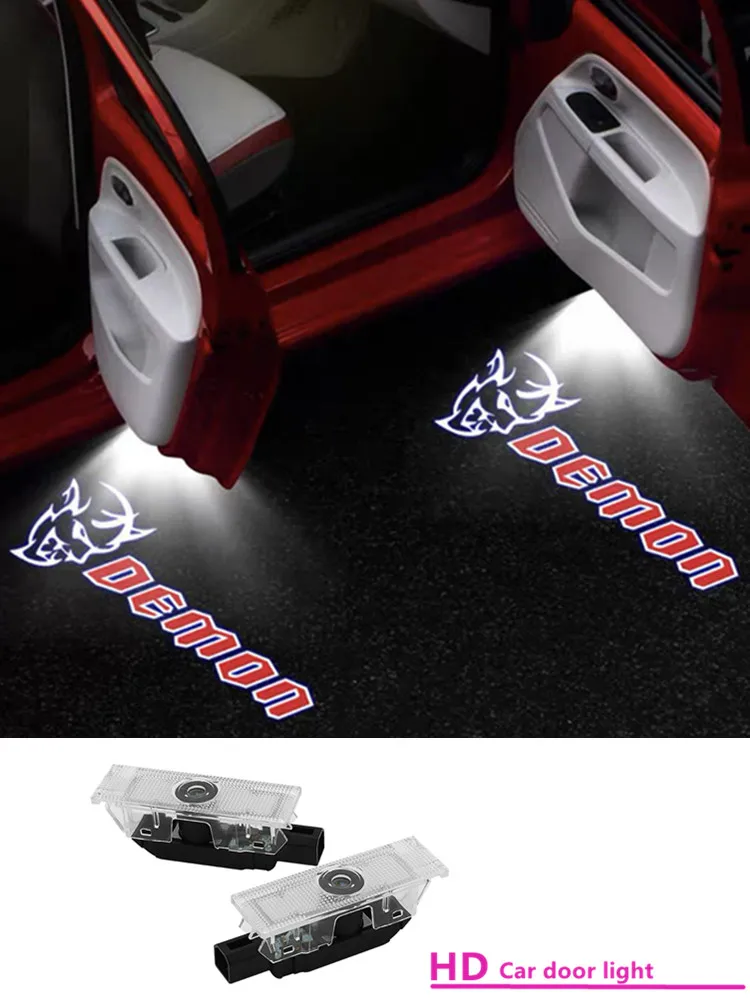 

Led Car Door Logo Light For Dodge Challenger SRT Demon Ghost Shadow Welcome Lights Scat Pack Charger Decoration Accessorie