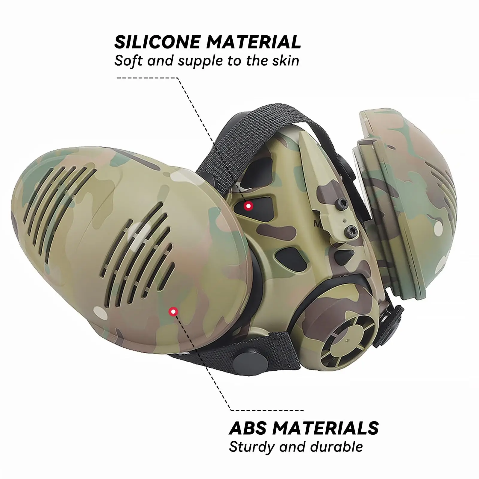 Тактическая маска-респиратор для страйкбола маска защиты лица пейнтбола