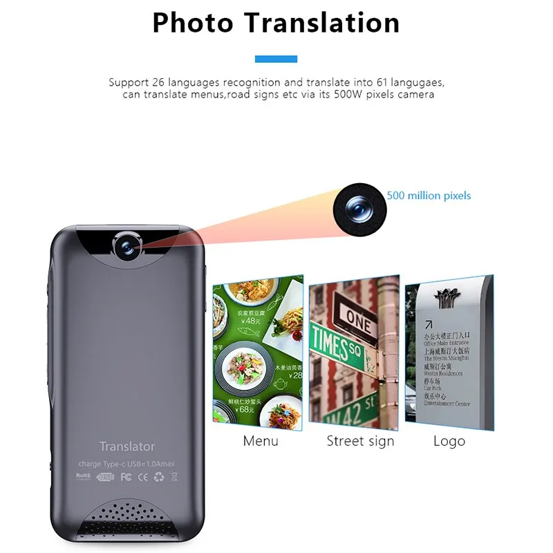 Купи T7 4G The Internet Smart Voice Translator 138 Multi Languages In Real Time Online Instant Off Line Translation AI Conversion Hot за 4,166 рублей в магазине AliExpress