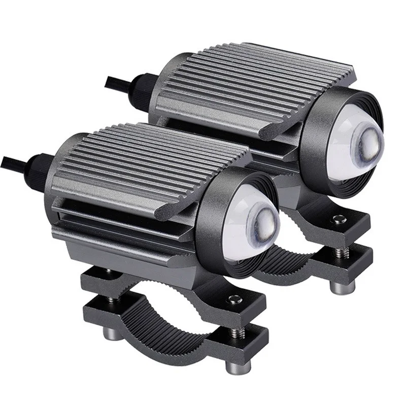 

Motorcycle LED SpotLights White Yellow Headlights Fog Lamps Electric Work Driving Headlamp Spot Lamps for Bike Moto