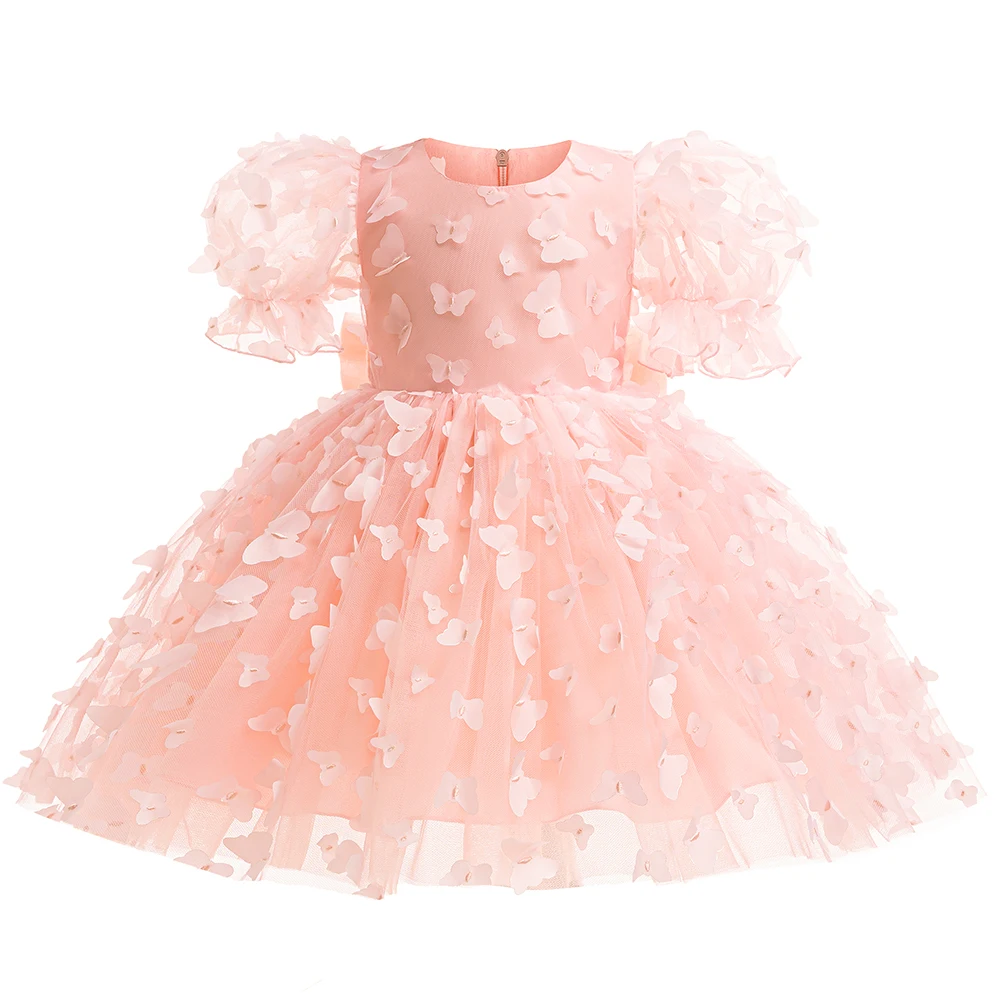 Детское праздничное платье принцессы для дня рождения девочек трехмерные