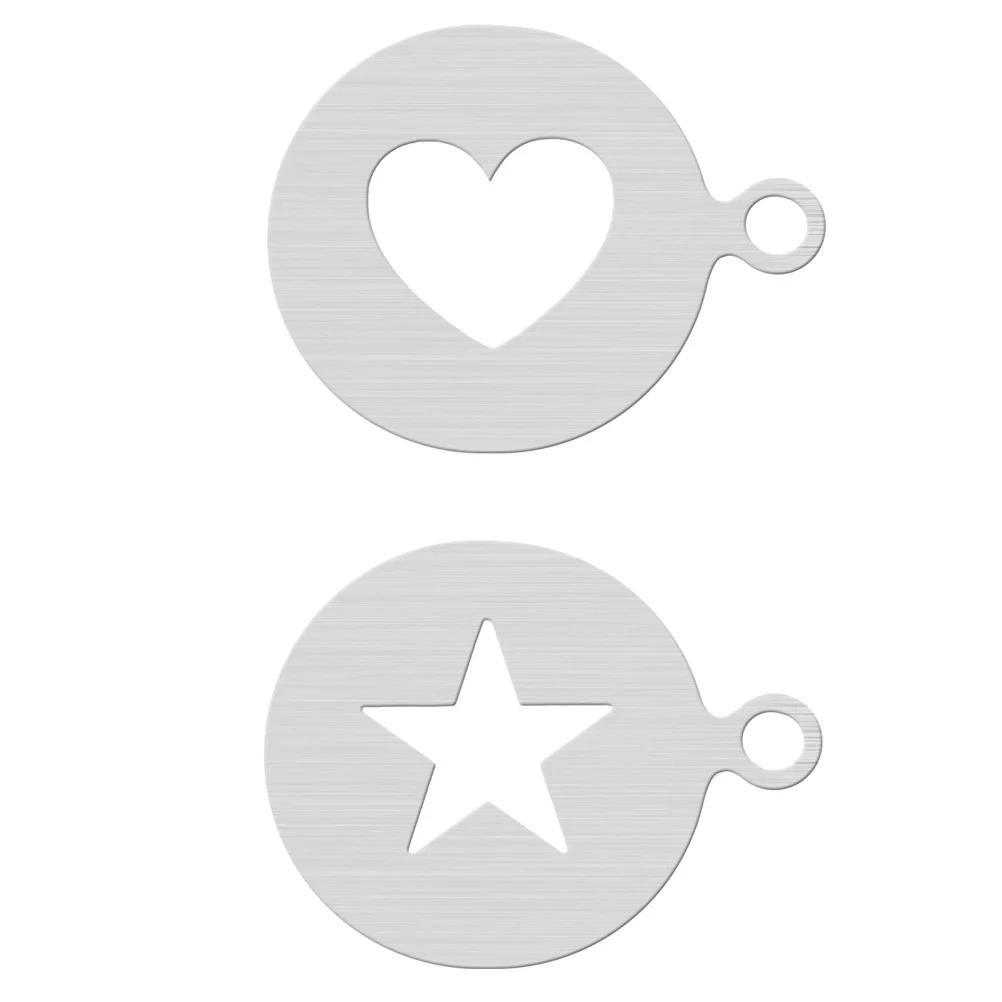 

Coffee Stencilstencils Templates Template Cappuccinometal Cake Mold Garland Tool Decoratingoatmeal Chocolate Hot Latte Spray