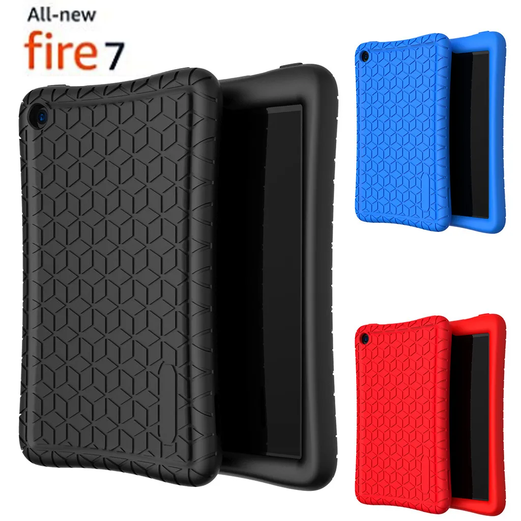 

Case All- Friendly 2019 Fire Kids 7 Cover Silicone compitable with ipad/tablet case