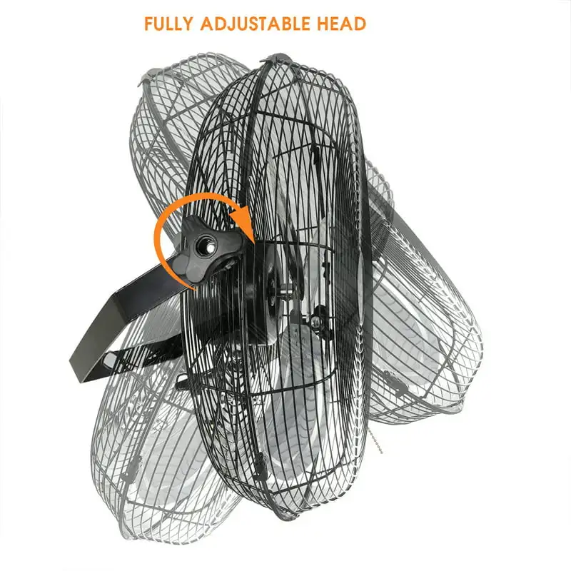 

Function 18" Wall Mountable Floor Fan with 3 Speed Settings