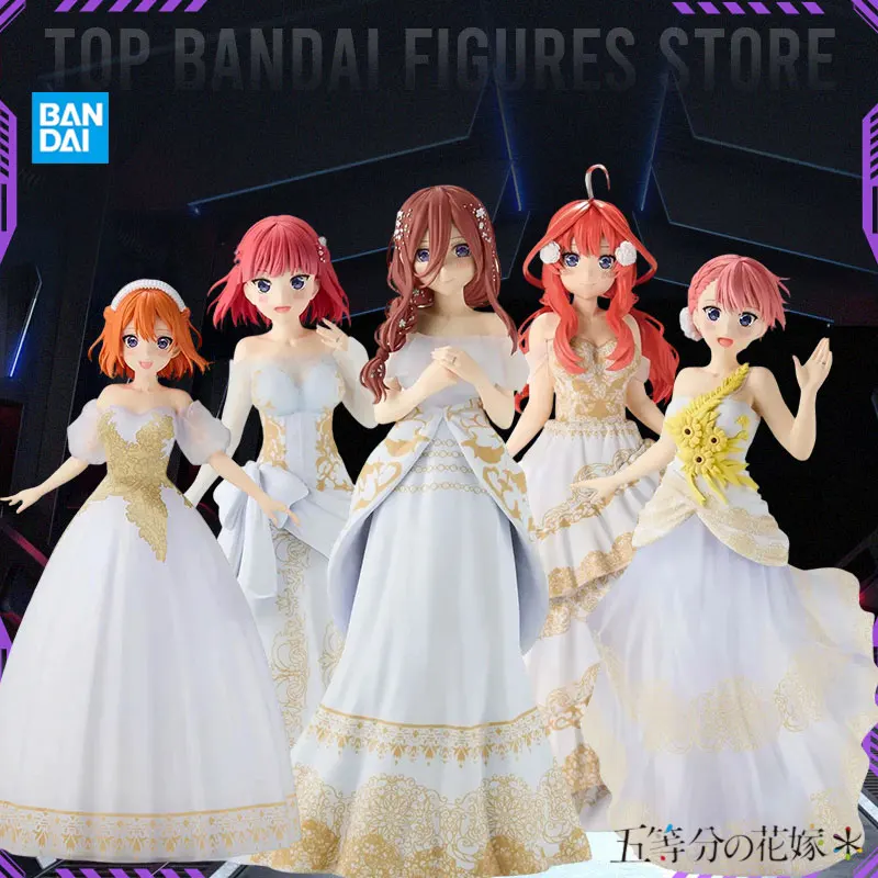 Фото В наличии: Фигурка Bandai «Пять близнецов» (Накано Ичика, Нино, Мику, Йоцуба, Ицуки) в свадебных платьях, аниме-модель, игрушка, подарок №1