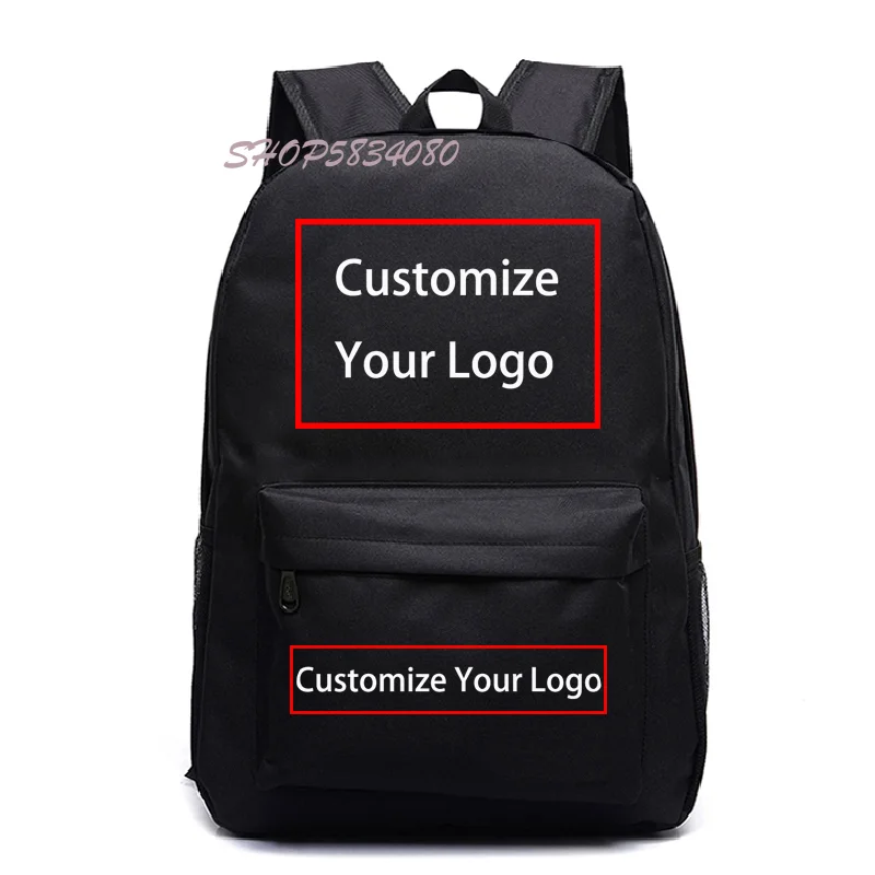 Dropshipping Customer Backpack Custom Logo School Bags For Boys Girls Teenage Bagpack Travel Bag Mochila Para Mujer