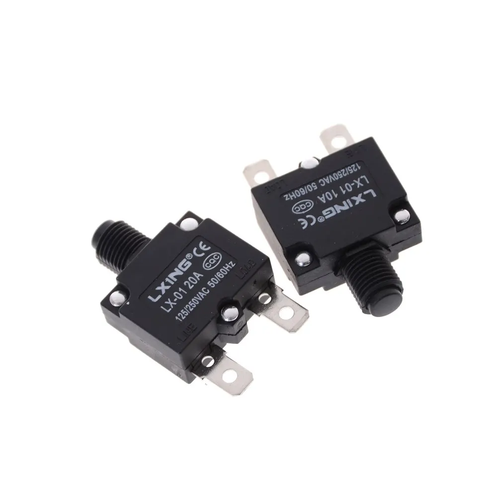 1 шт. Термовыключатель защита от перегрузки отключение тока 5A 8A 10A 15A 20A