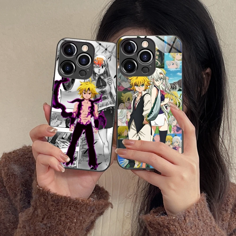 Чехол для сотового телефона мелиодас семь смертных грехов iPhone 16 15 14 13 12 11 X XR XS 8 Pro