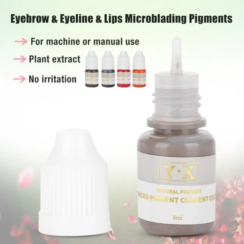 

1PC 8ML Beauty Tool Supplies Easy To Paint MakeUp Body Art Microblading Eyebrow Eyeliner Lipliner Tattoo Ink Pigment