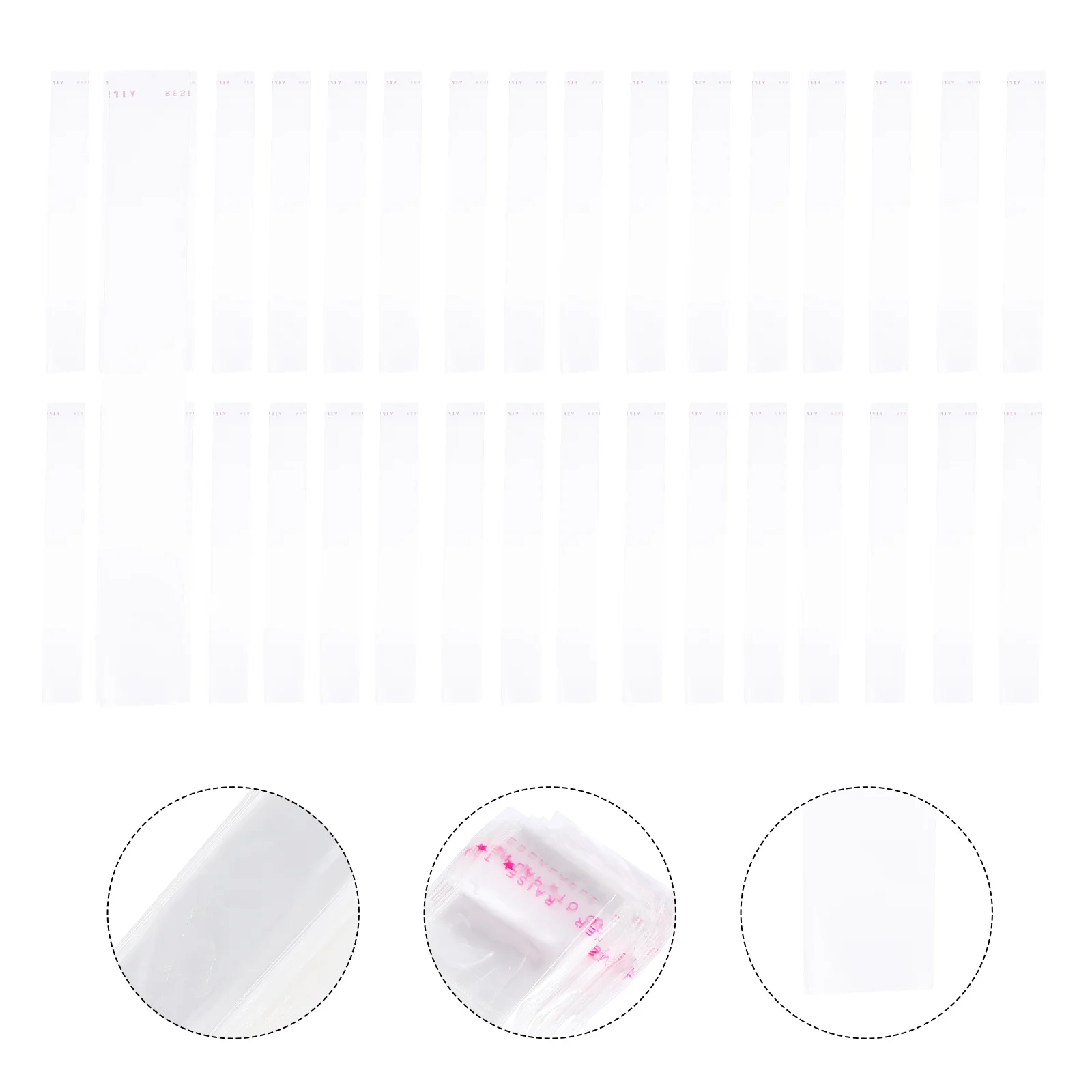 

Treat Cellophane Clear Packaging Resalable Gift Pretzel Cello Poly Candy Wrapping Sealing Transparent Christmas Plastic Presents
