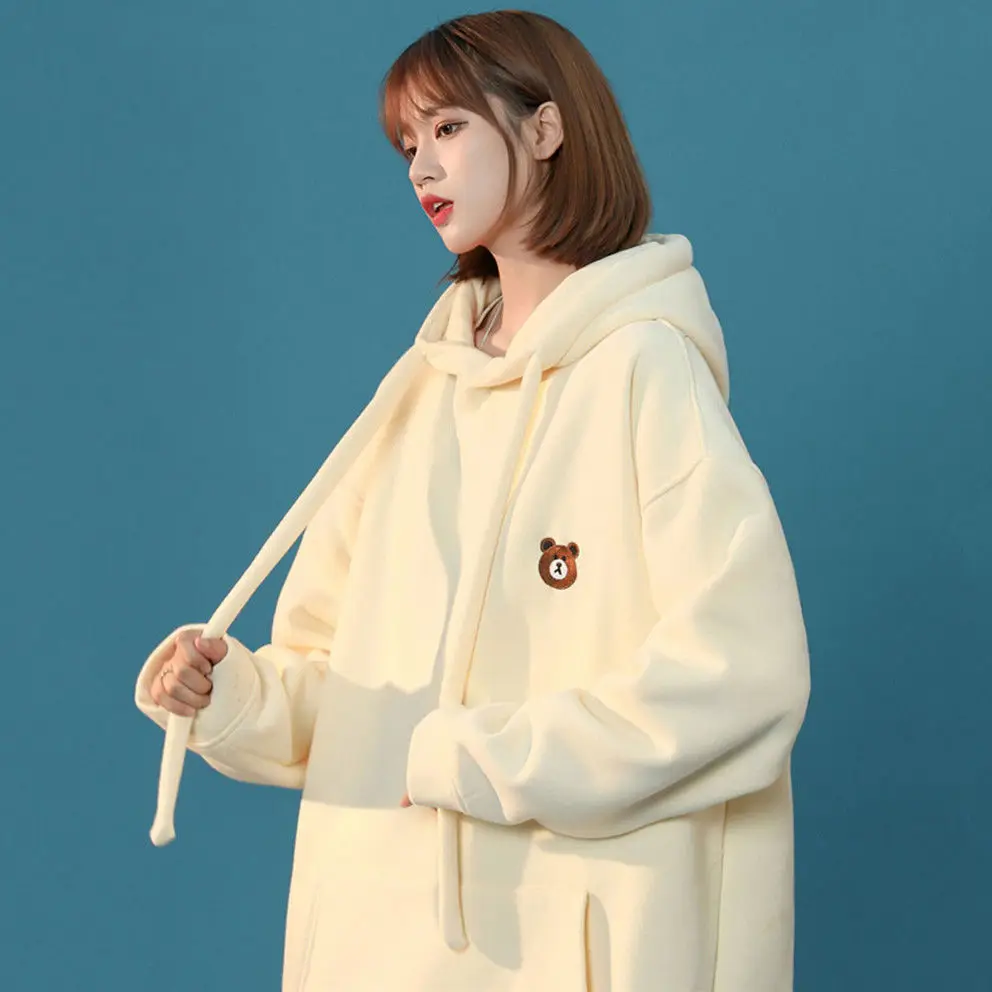 

Thick Hoodies Women Hoodie Sweatshirts Winter Hooded Sweatshirts Korean Hoodies Women Kawaii Hooded Sweatshirts Oversized Hoodie