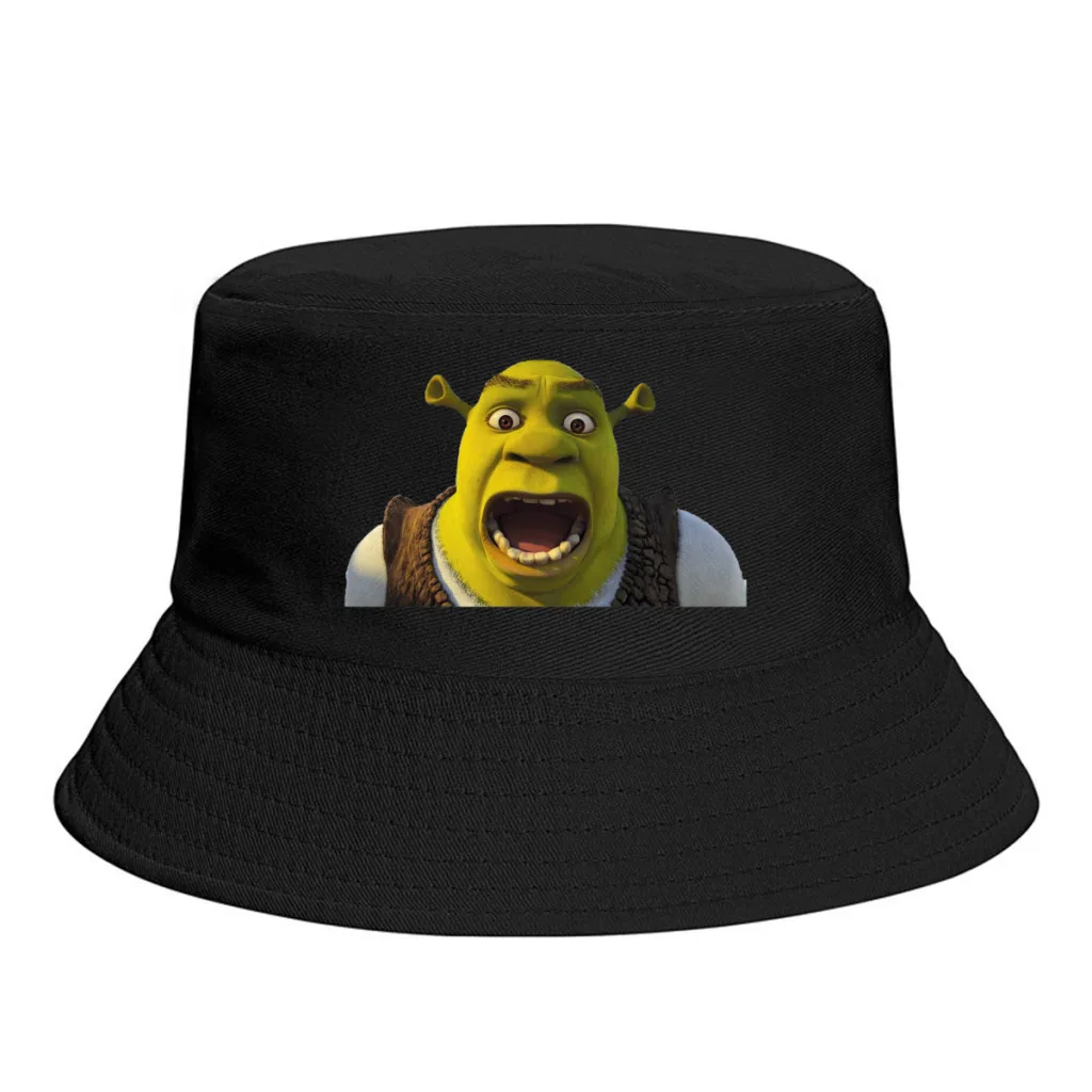 

Open Mouth Shrek Unisex Bucket Hat Outdoor Washable Thick Panama Cap Visor Sun Hats Fisherman Caps