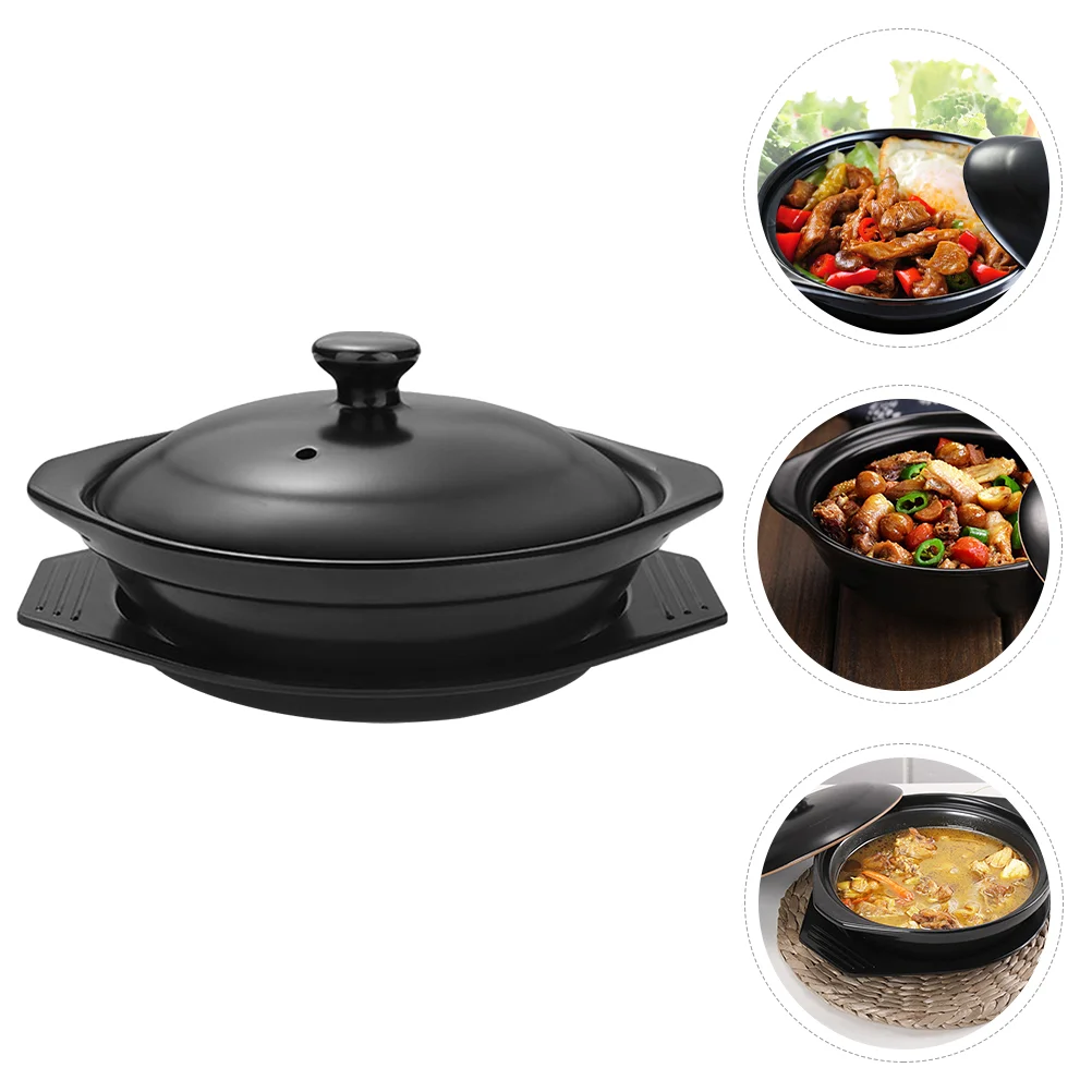 

1Pc Ceramic Casserole Soup Rice Pot Bibimbap Pot Non Stick Pot for Home Chef Restaurant