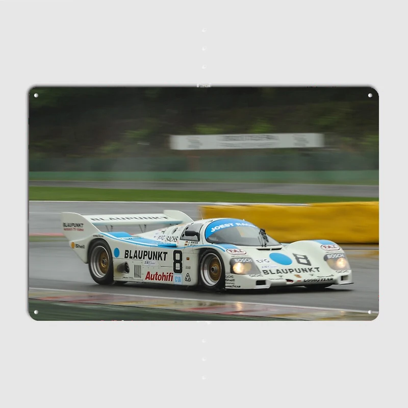 Фото Ретро-постер Group C Racing Spa, металлическая вывеска, декор для автоклуба, украшение для дома и бара, настенный декор для помещений и улицы №2