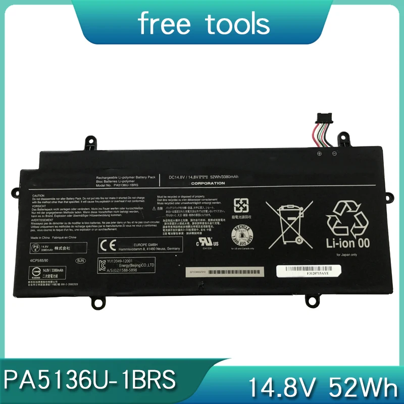 НОВЫЙ аккумулятор PA5136U-1BRS 14 8 В 52 Втч для ноутбука Toshiba Portege Z30 Z30-A Z30-B Z30-C Z30-AK01S AK03S AK04S