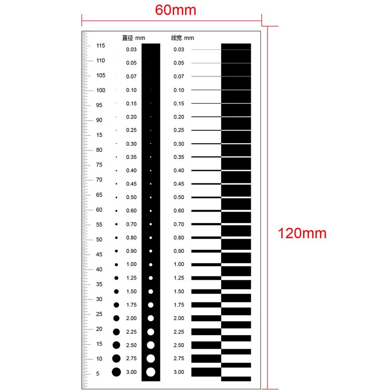 

Spot Gauge, Dot Line Gauge, Spot Gauge, Spot Spot, Cafflin Ruler, Caliper, Appearance, QC Quality Inspection Area Gauge