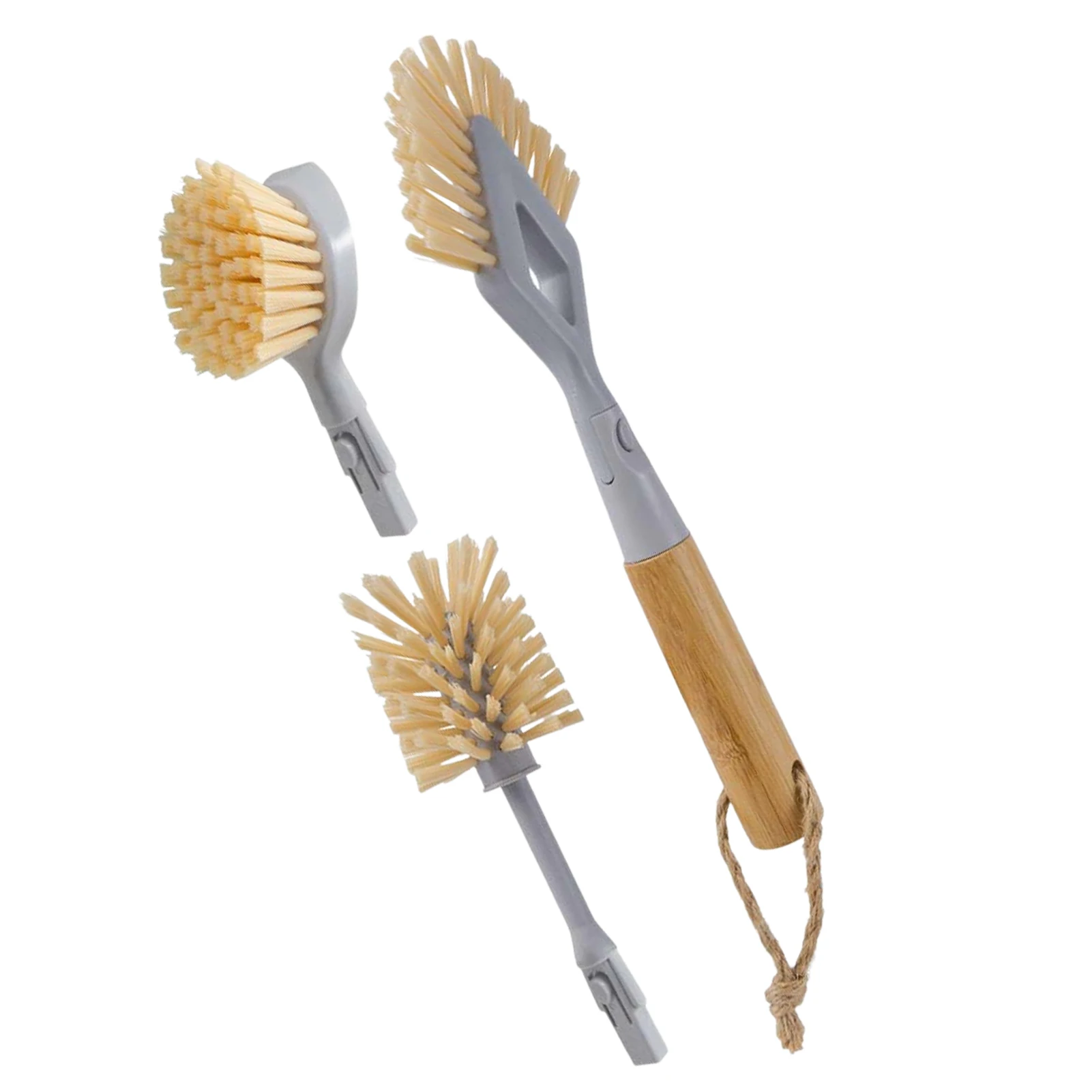 

Replaceable Cleaning Brush With Wooden Handle Scrub Brushes Kitchen Scrubber Dish Scrubber Home Washing Tool Scrub Brushes