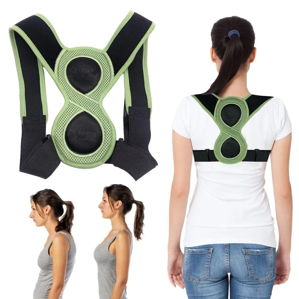 8 Shaped Posture Corrector Adjustable Upper Back Brace Support For Neck Back Shoulder Spine Posture Correct For Kids Adults