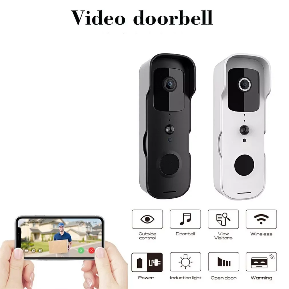 T30 Wireless Video Doorbell Camera Outdoor Intelligent Monitoring Smart Doorbell HD WIFI Home Intercom Phone Video Doorbell enlarge