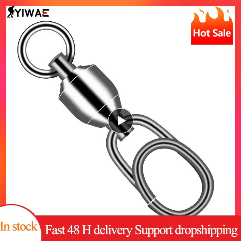 

1~6PCS Fishhook Snap Fishing Tackle Stainless Steel Fishing Snap Fishing Connector Fishing Tools Fishing Swivels Snap
