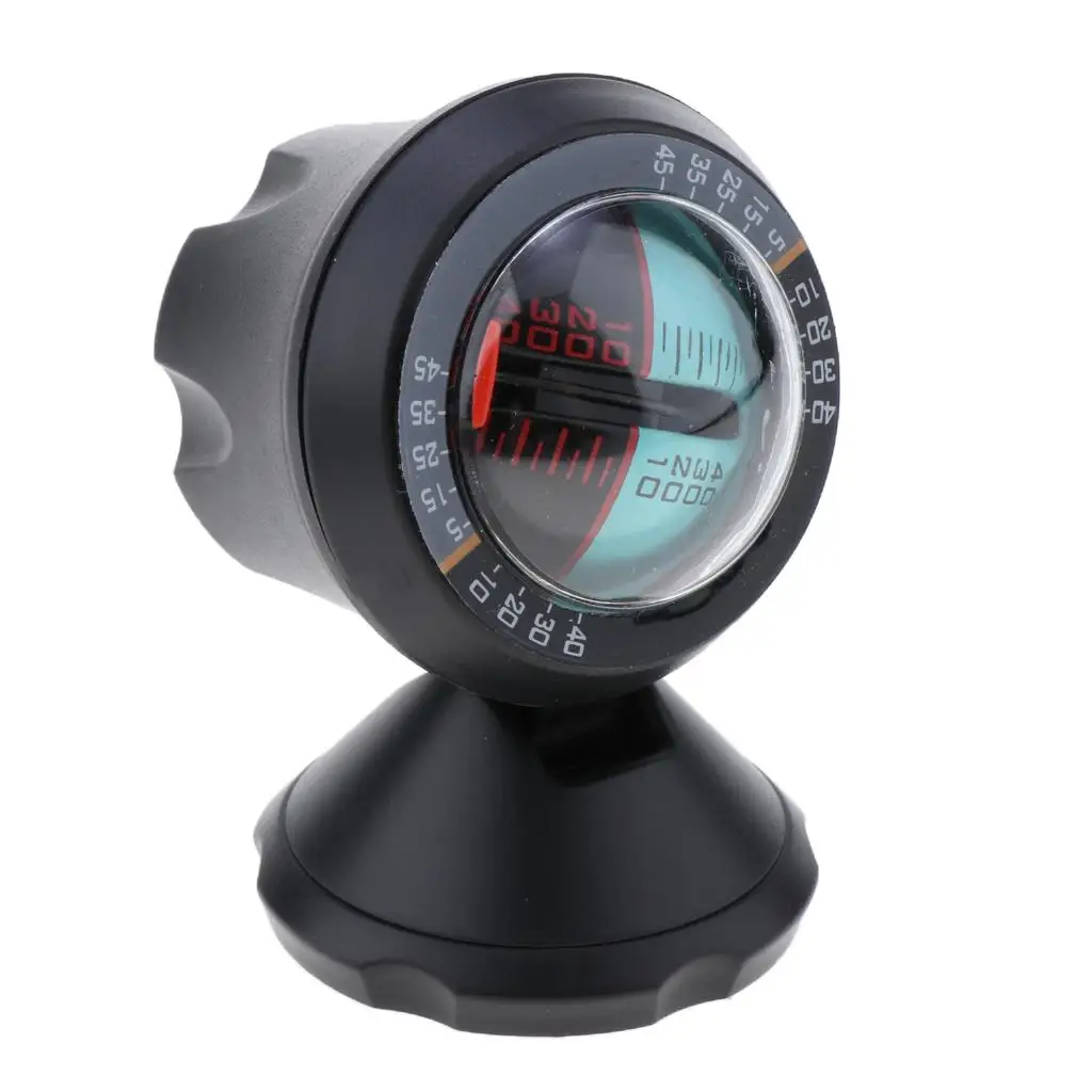 

Multifunction Car Inclinometer Slope Outdoor Measure Tool Survival Vehicle Compass Gradient Balancer