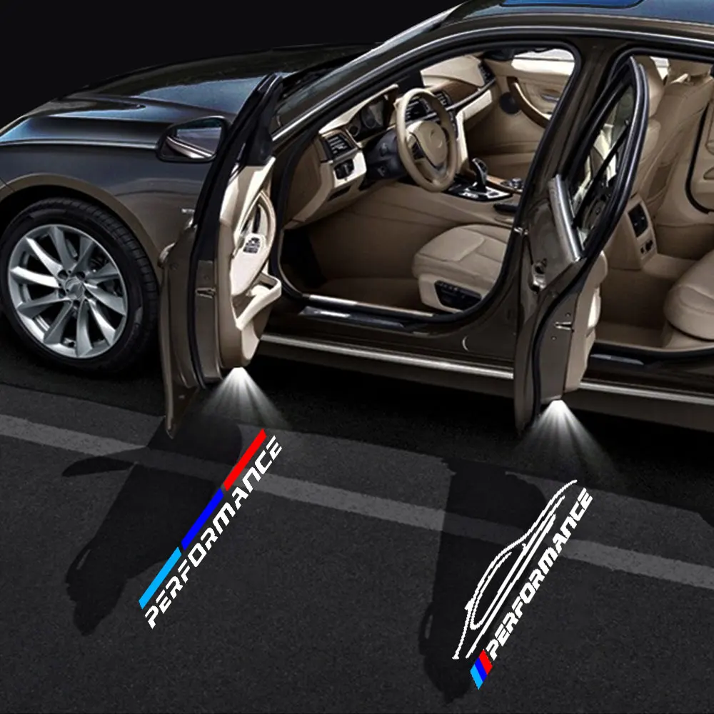 2 шт. Автомобильные светодиодные лампы для дверей BMW E90 E92 M3 E60 E61 E65 F01 F02 F10 F30 F48 G30 G38 X1