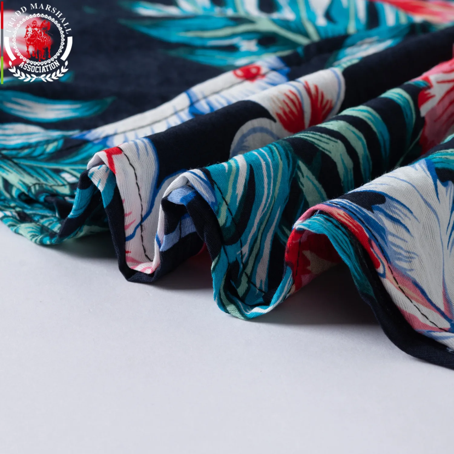 FREDD MARSHALL 2021 новая модная рубашка с тропическим принтом летняя гавайская коротким