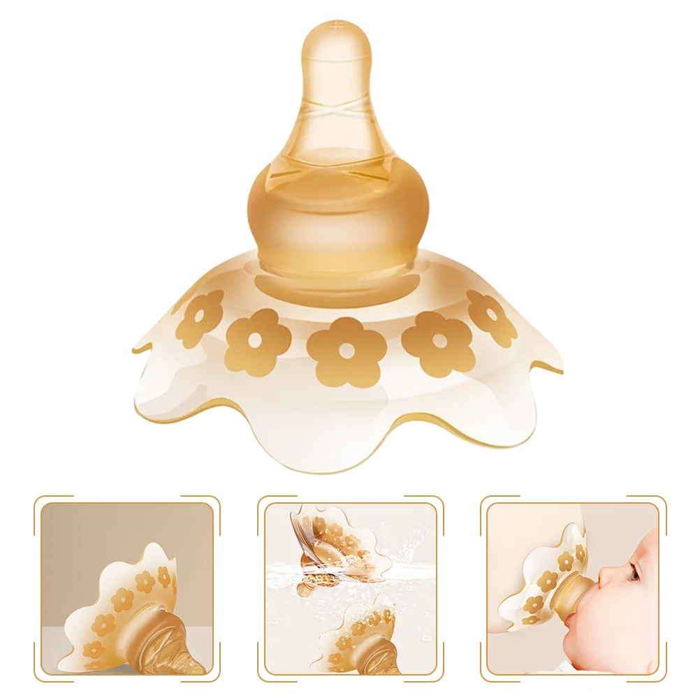 

Shields Breastfeeding Nursing Silicone Protector Lactation Silica Gel Mother Pacifiers-f-leashes and covers