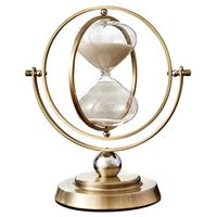 european retro hourglass sand timer metal hour glass 153060 minutes time hourglass clock household items desktop decoration