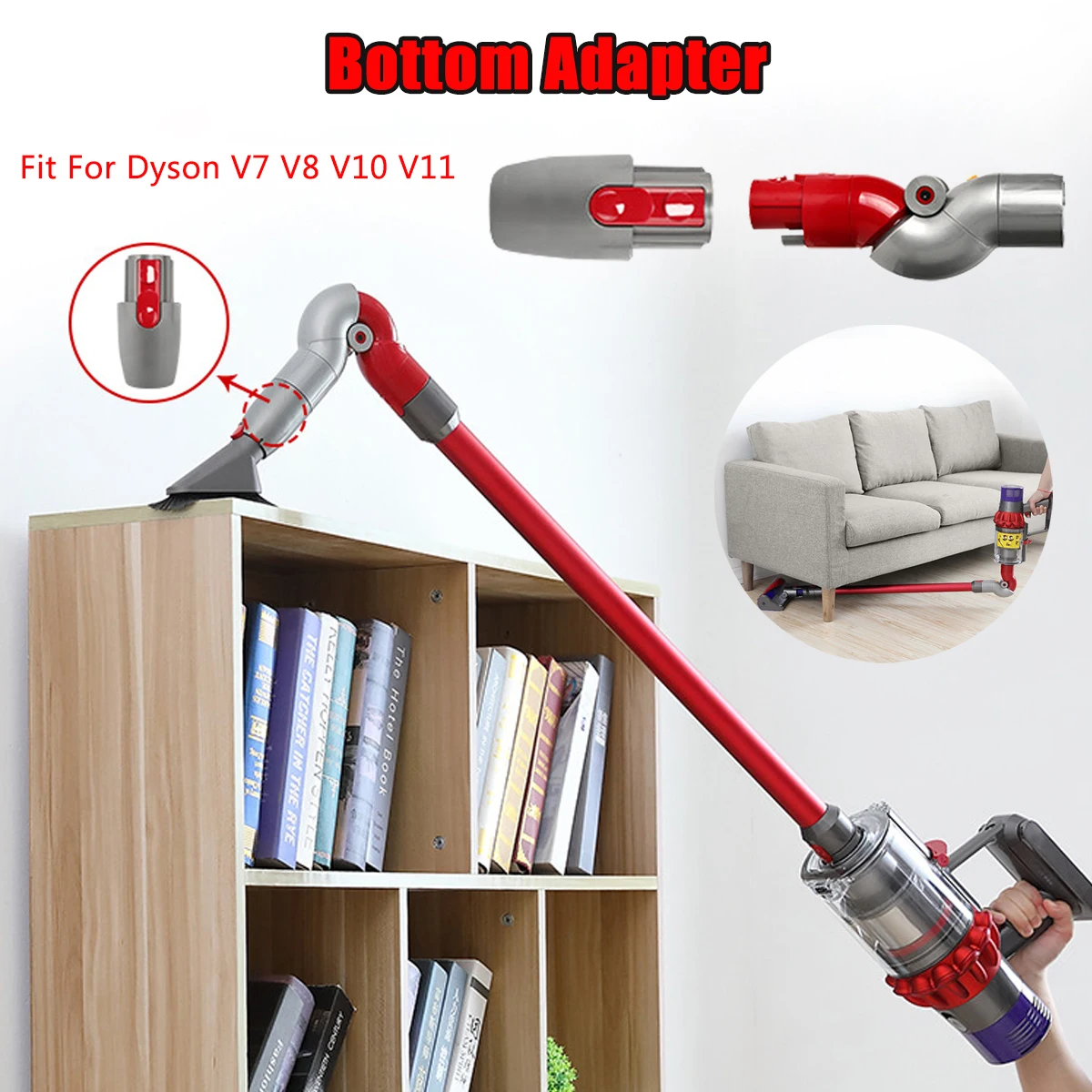 

Нижняя конверсионная головка адаптеров для наконечников локтя для пылесоса Dyson V7 V8 V10 V11, сменный Соединительный адаптер, конвертер