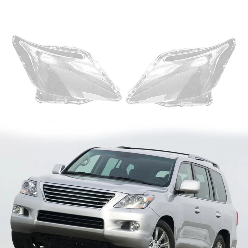 

For Lexus LX570 2007 2008 2009 2010 2011Headlight Shell Lamp Shade Transparent Lens Cover Headlight Cover
