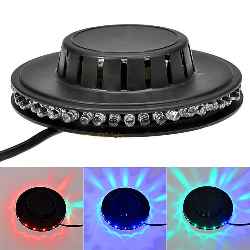 

New 5W RGB Sound Activated Rotating Disco Light USB Colorful 48led Bulb Effect for LED Bar Stage KTV Show Home Party Decoration