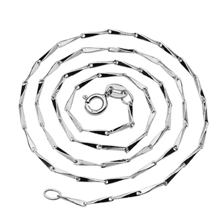 

Silver plated melon seed chain 925 silver necklace women's collarbone chain jewelry necklaces for women