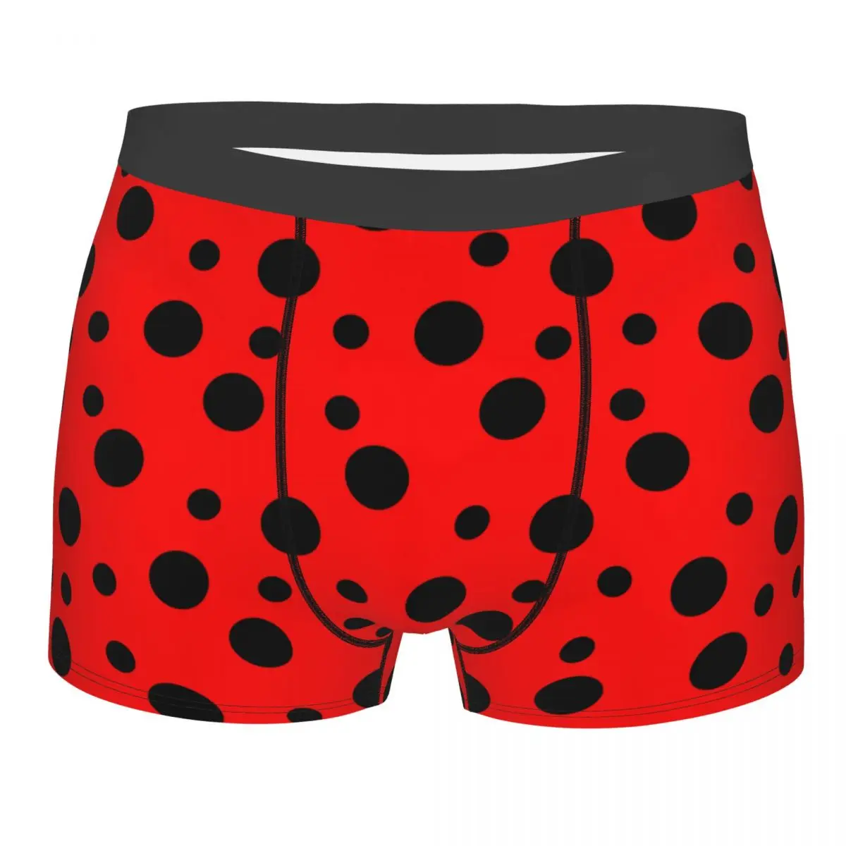 Men's Ladybug Ladybird Insect Lover Boxer Briefs Shorts Panties Soft Underwear Male Humor Underpants