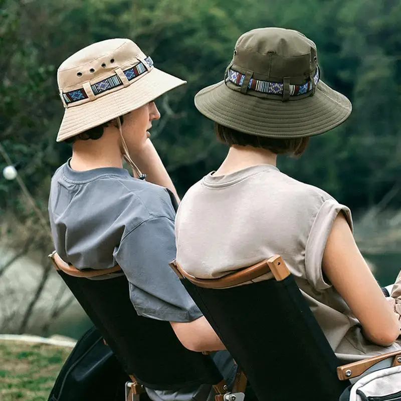 Панама летняя Мужская дышащая шляпа рыбака для рыбалки и активного отдыха с