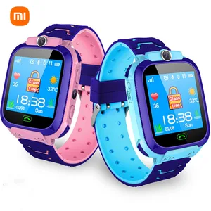 xiaomi childrens smart watch sos phone watch smartwatch for kids with sim card photo waterproof ip67 kids gift for ios android free global shipping