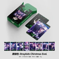 k pop black green stray kids christmas evel album lomo card photo card high quality photo card collectible card fan gifts felix